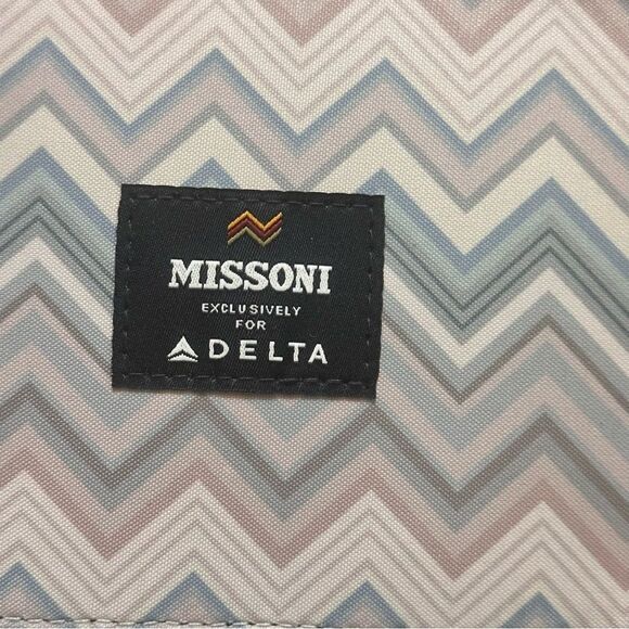 Missoni Exclusive Delta Travel case Blue Zippered Limited Edition - Picture 8 of 11